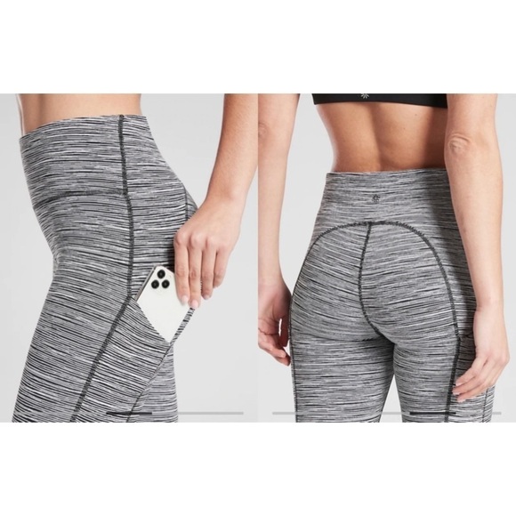 NWT Athleta Ultimate Linear Lines Cropped Leggings - Picture 8 of 13